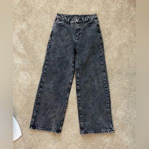 Girls SHEIN wide leg black jeans